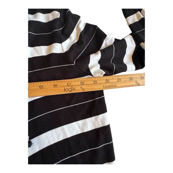 Michael Kors Womens long sleeve hood cardigan black white Small viscose stretch‎ - Picture 11 of 14